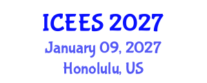 International Conference on Earthquake Engineering and Seismology (ICEES) January 09, 2027 - Honolulu, United States International Conference on Earthquake Engineering and Seismology (ICEES) January 09, 2027 - Honolulu, United States