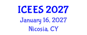 International Conference on Earthquake Engineering and Seismology (ICEES) January 16, 2027 - Nicosia, Cyprus International Conference on Earthquake Engineering and Seismology (ICEES) January 16, 2027 - Nicosia, Cyprus