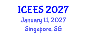 International Conference on Earthquake Engineering and Seismology (ICEES) January 11, 2027 - Singapore, Singapore International Conference on Earthquake Engineering and Seismology (ICEES) January 11, 2027 - Singapore, Singapore