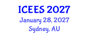 International Conference on Earthquake Engineering and Seismology (ICEES) January 28, 2027 - Sydney, Australia International Conference on Earthquake Engineering and Seismology (ICEES) January 28, 2027 - Sydney, Australia
