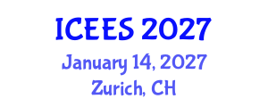 International Conference on Earthquake Engineering and Seismology (ICEES) January 14, 2027 - Zurich, Switzerland International Conference on Earthquake Engineering and Seismology (ICEES) January 14, 2027 - Zurich, Switzerland