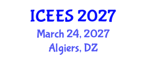 International Conference on Earthquake Engineering and Seismology (ICEES) March 24, 2027 - Algiers, Algeria International Conference on Earthquake Engineering and Seismology (ICEES) March 24, 2027 - Algiers, Algeria