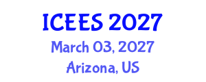 International Conference on Earthquake Engineering and Seismology (ICEES) March 03, 2027 - Arizona, United States