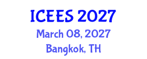 International Conference on Earthquake Engineering and Seismology (ICEES) March 08, 2027 - Bangkok, Thailand