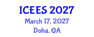 International Conference on Earthquake Engineering and Seismology (ICEES) March 17, 2027 - Doha, Qatar International Conference on Earthquake Engineering and Seismology (ICEES) March 17, 2027 - Doha, Qatar