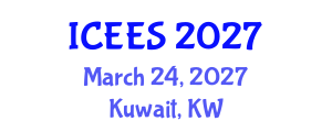 International Conference on Earthquake Engineering and Seismology (ICEES) March 24, 2027 - Kuwait, Kuwait