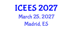 International Conference on Earthquake Engineering and Seismology (ICEES) March 25, 2027 - Madrid, Spain