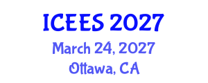 International Conference on Earthquake Engineering and Seismology (ICEES) March 24, 2027 - Ottawa, Canada International Conference on Earthquake Engineering and Seismology (ICEES) March 24, 2027 - Ottawa, Canada