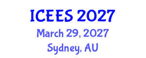 International Conference on Earthquake Engineering and Seismology (ICEES) March 29, 2027 - Sydney, Australia International Conference on Earthquake Engineering and Seismology (ICEES) March 29, 2027 - Sydney, Australia