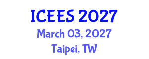 International Conference on Earthquake Engineering and Seismology (ICEES) March 03, 2027 - Taipei, Taiwan International Conference on Earthquake Engineering and Seismology (ICEES) March 03, 2027 - Taipei, Taiwan