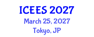 International Conference on Earthquake Engineering and Seismology (ICEES) March 25, 2027 - Tokyo, Japan International Conference on Earthquake Engineering and Seismology (ICEES) March 25, 2027 - Tokyo, Japan