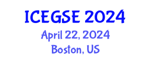 International Conference on Earthquake, Geological and Structural Engineering (ICEGSE) April 22, 2024 - Boston, United States