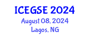 International Conference on Earthquake, Geological and Structural Engineering (ICEGSE) August 08, 2024 - Lagos, Nigeria