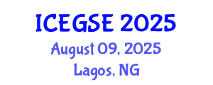 International Conference on Earthquake, Geological and Structural Engineering (ICEGSE) August 09, 2025 - Lagos, Nigeria