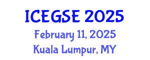 International Conference on Earthquake, Geological and Structural Engineering (ICEGSE) February 11, 2025 - Kuala Lumpur, Malaysia