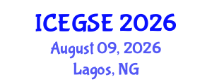 International Conference on Earthquake, Geological and Structural Engineering (ICEGSE) August 09, 2026 - Lagos, Nigeria