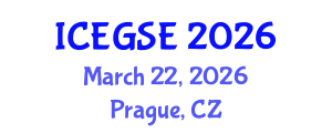 International Conference on Earthquake, Geological and Structural Engineering (ICEGSE) March 22, 2026 - Prague, Czechia