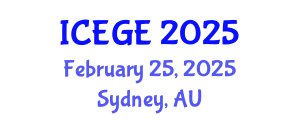 International Conference on Earthquake Geotechnical Engineering (ICEGE) February 25, 2025 - Sydney, Australia