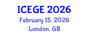 International Conference on Earthquake Geotechnical Engineering (ICEGE) February 15, 2026 - London, United Kingdom