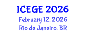 International Conference on Earthquake Geotechnical Engineering (ICEGE) February 12, 2026 - Rio de Janeiro, Brazil International Conference on Earthquake Geotechnical Engineering (ICEGE) February 12, 2026 - Rio de Janeiro, Brazil