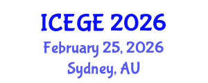 International Conference on Earthquake Geotechnical Engineering (ICEGE) February 25, 2026 - Sydney, Australia