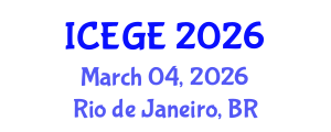 International Conference on Earthquake Geotechnical Engineering (ICEGE) March 04, 2026 - Rio de Janeiro, Brazil
