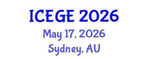 International Conference on Earthquake Geotechnical Engineering (ICEGE) May 17, 2026 - Sydney, Australia