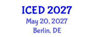 International Conference on Eating Disorders (ICED) May 20, 2027 - Berlin, Germany International Conference on Eating Disorders (ICED) May 20, 2027 - Berlin, Germany