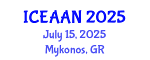 International Conference on Eco-Architecture: Architecture and Nature (ICEAAN) July 15, 2025 - Mykonos, Greece