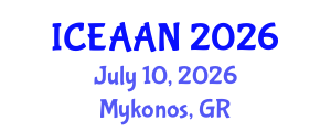 International Conference on Eco-Architecture: Architecture and Nature (ICEAAN) July 10, 2026 - Mykonos, Greece International Conference on Eco-Architecture: Architecture and Nature (ICEAAN) July 10, 2026 - Mykonos, Greece