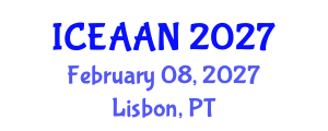 International Conference on Eco-Architecture: Architecture and Nature (ICEAAN) February 08, 2027 - Lisbon, Portugal International Conference on Eco-Architecture: Architecture and Nature (ICEAAN) February 08, 2027 - Lisbon, Portugal