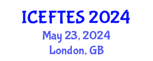 International Conference on Eco-Friendly Technologies and Environmental Sustainability (ICEFTES) May 23, 2024 - London, United Kingdom
