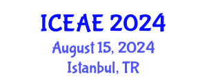 International Conference on Ecological and Agricultural Engineering (ICEAE) August 15, 2024 - Istanbul, Turkey