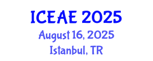 International Conference on Ecological and Agricultural Engineering (ICEAE) August 16, 2025 - Istanbul, Turkey