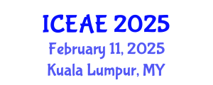 International Conference on Ecological and Agricultural Engineering (ICEAE) February 11, 2025 - Kuala Lumpur, Malaysia