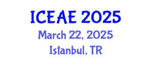 International Conference on Ecological and Agricultural Engineering (ICEAE) March 22, 2025 - Istanbul, Turkey