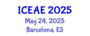 International Conference on Ecological and Agricultural Engineering (ICEAE) May 24, 2025 - Barcelona, Spain