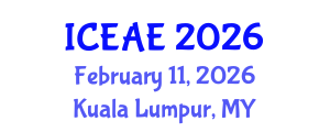 International Conference on Ecological and Agricultural Engineering (ICEAE) February 11, 2026 - Kuala Lumpur, Malaysia