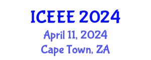 International Conference on Ecological and Environmental Engineering (ICEEE) April 11, 2024 - Cape Town, South Africa