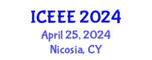 International Conference on Ecological and Environmental Engineering (ICEEE) April 25, 2024 - Nicosia, Cyprus