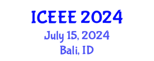 International Conference on Ecological and Environmental Engineering (ICEEE) July 15, 2024 - Bali, Indonesia