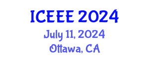 International Conference on Ecological and Environmental Engineering (ICEEE) July 11, 2024 - Ottawa, Canada