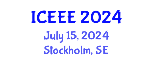 International Conference on Ecological and Environmental Engineering (ICEEE) July 15, 2024 - Stockholm, Sweden