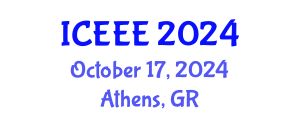 International Conference on Ecological and Environmental Engineering (ICEEE) October 17, 2024 - Athens, Greece