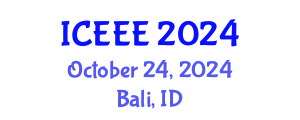 International Conference on Ecological and Environmental Engineering (ICEEE) October 24, 2024 - Bali, Indonesia