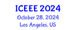 International Conference on Ecological and Environmental Engineering (ICEEE) October 28, 2024 - Los Angeles, United States