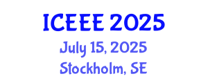 International Conference on Ecological and Environmental Engineering (ICEEE) July 15, 2025 - Stockholm, Sweden