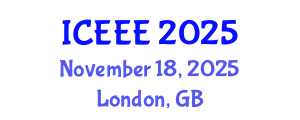 International Conference on Ecological and Environmental Engineering (ICEEE) November 18, 2025 - London, United Kingdom