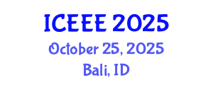 International Conference on Ecological and Environmental Engineering (ICEEE) October 25, 2025 - Bali, Indonesia