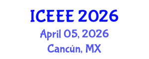 International Conference on Ecological and Environmental Engineering (ICEEE) April 05, 2026 - Cancún, Mexico